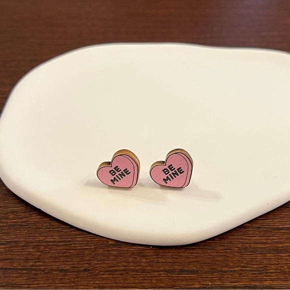 Jewelry - Be Mine Heart Stud Earrings